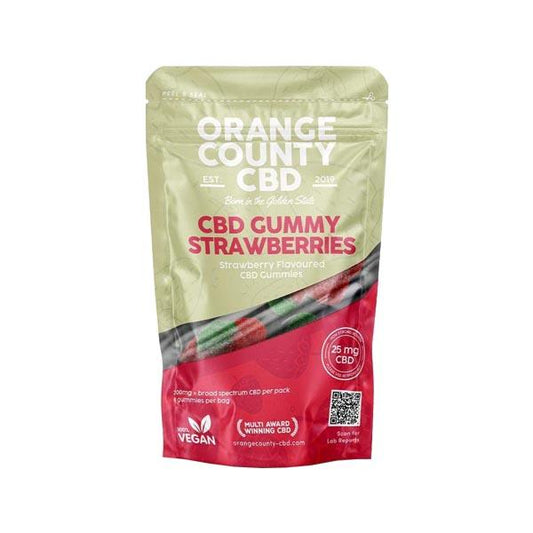 Orange County CBD 200mg Gummy Strawberries - Grab Bag - The Eat Happy Project